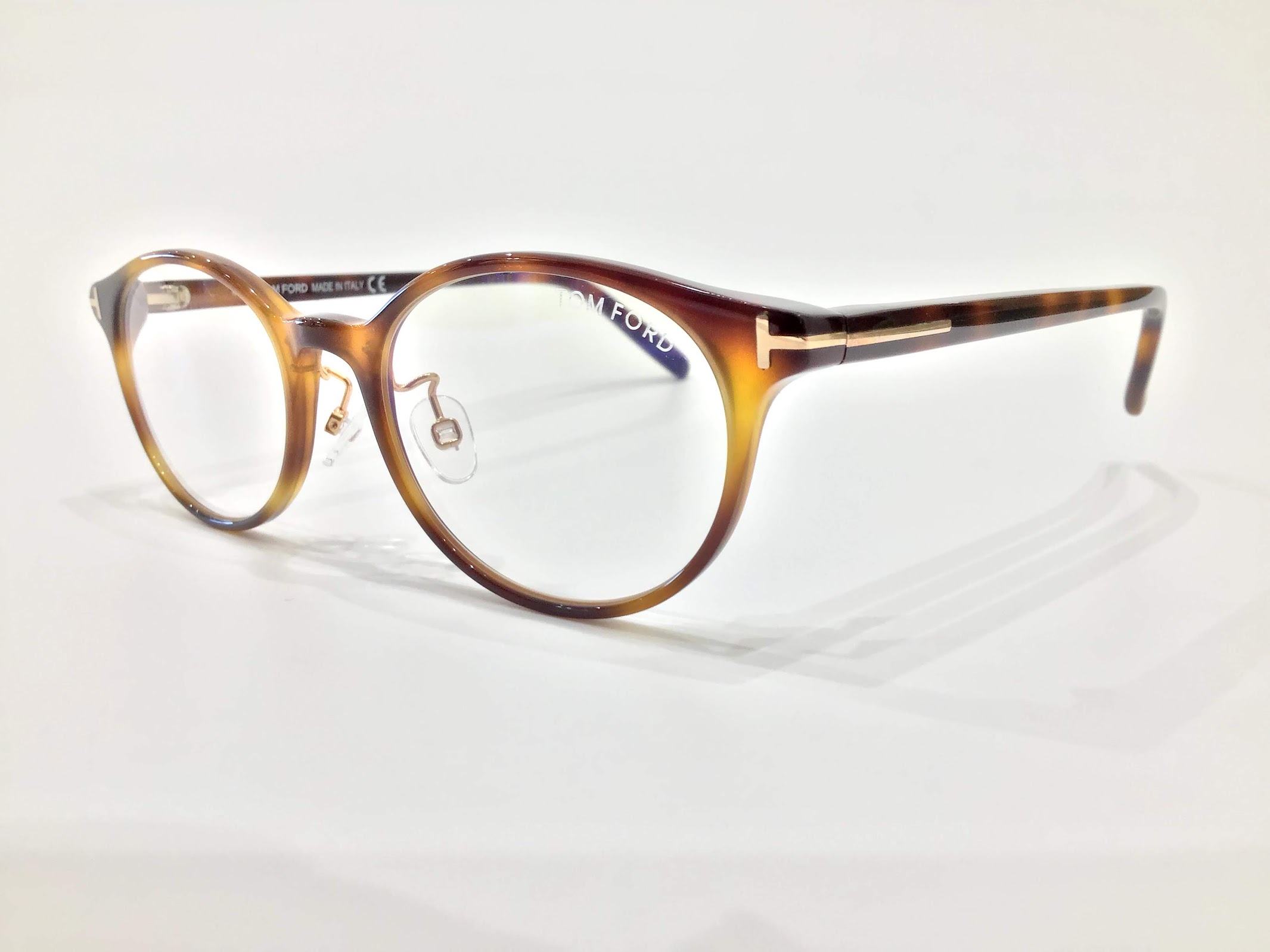 トムフォード TF5253 スクエアフレーム眼鏡 54□18 145 - ファッション小物